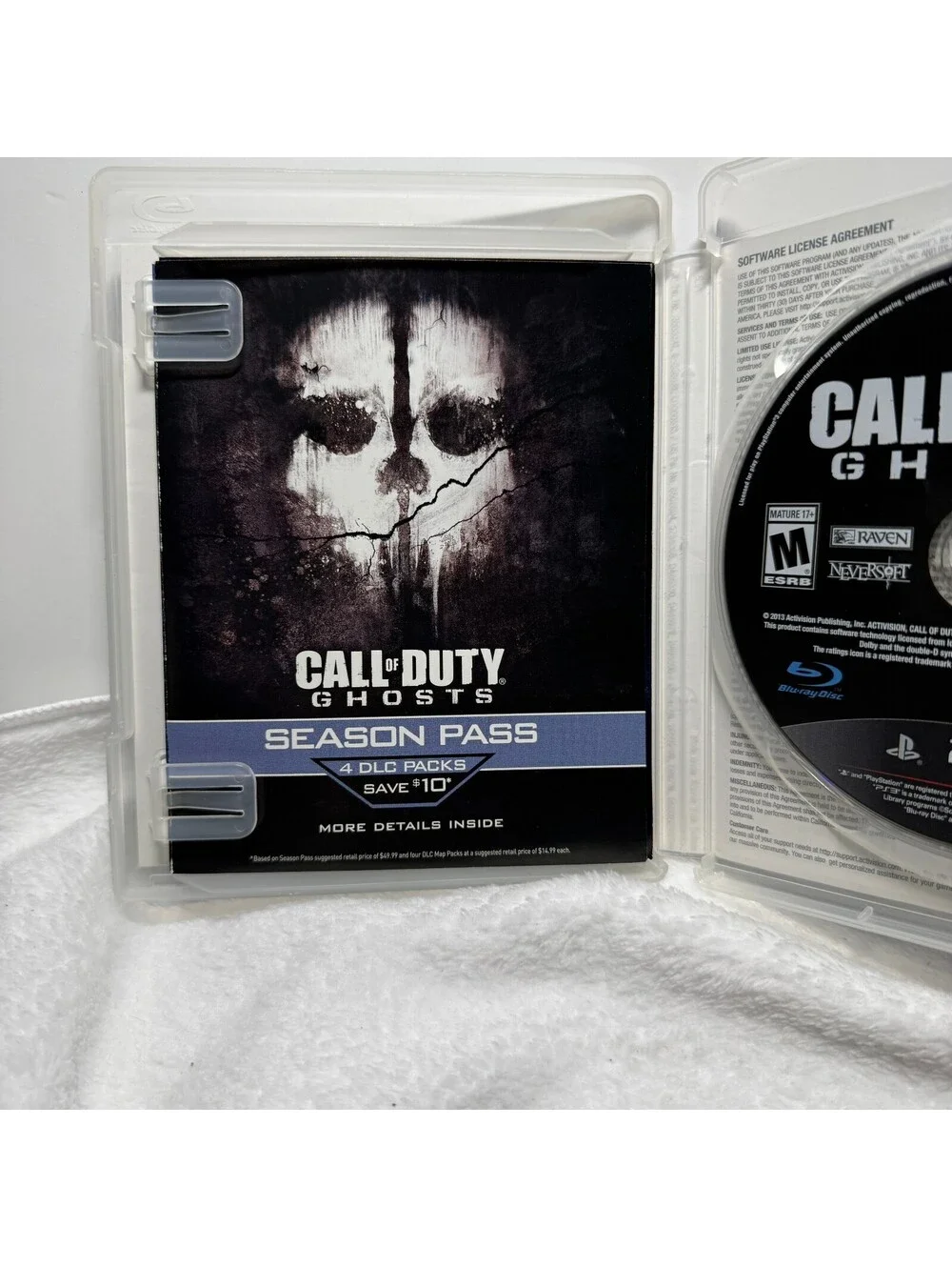 Call of Duty Ghosts PS3 PlayStation 3 Complete CIB Bonus Map Insert